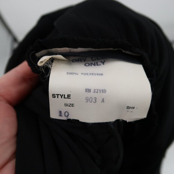 Vintage Michael Maiello for Pat Richards Black Jumpsuit Size 10 1970's - Picture 3 of 16